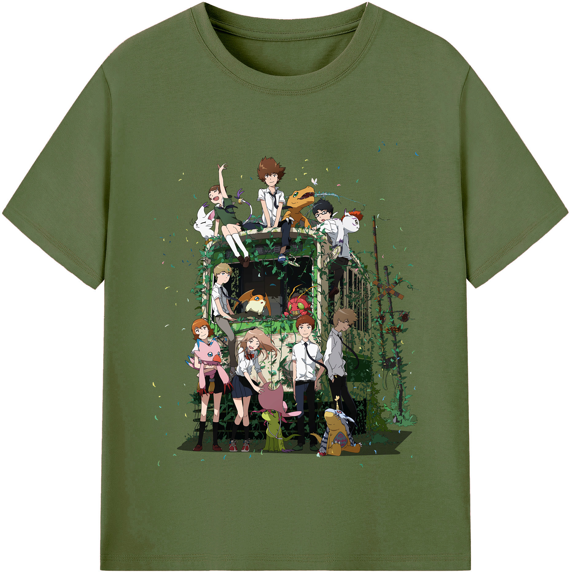 （画像用） Digimon デジタルモンスター/デジモン 綿100％半袖Tシャツ（フロントプリント）